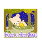 なかよしクマぴよ 秋の森(英語版)（個別スタンプ：38）