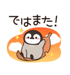 飛び出す♪ほのぼの子ペンギン4 (秋)（個別スタンプ：24）
