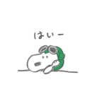 動く♪スヌーピー（ゆるだらスケッチ）（個別スタンプ：12）