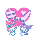 ニューレトロ サンリオキャラガールズ（個別スタンプ：3）
