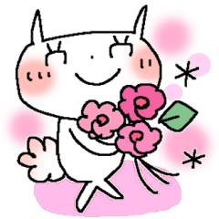 [LINEスタンプ] うさきゅん＊やさしいピンク色