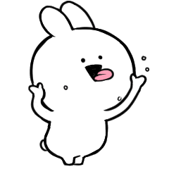 [LINEスタンプ] すこぶる動くクレイジーウサギ7