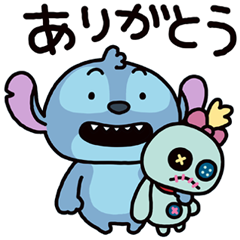 スティッチ Happy Lovely Lineスタンプ ウォルト ディズニー ジャパン 株