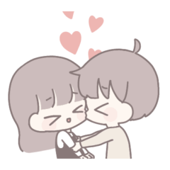 [LINEスタンプ] 動く！ひたすら彼女を愛でる4