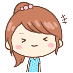 [LINEスタンプ] かわいい女の子♡毎日使えるスタンプ