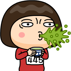 [LINEスタンプ] 芋ジャージの【445】♀決めポーズ2