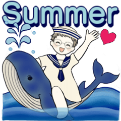 [LINEスタンプ] ベビーフェイスのシニアちゃん12♡優しい夏