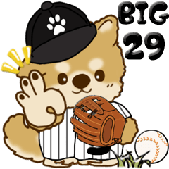 [LINEスタンプ] 【Big】ちゃちゃ丸 29『野球』