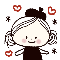 [LINEスタンプ] 動く！ベレーちゃん♡毎日