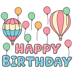[LINEスタンプ] 飛び出す！誕生日のスタンプ