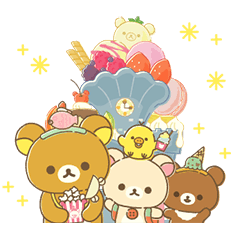 [LINEスタンプ] リラックマ おかしな遊園地