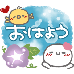 [LINEスタンプ] はーい！白玉です5❤『文字あり』