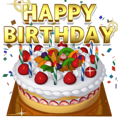 [LINEスタンプ] とびでて楽しい『誕生日＆お祝い』修正版