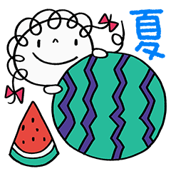 [LINEスタンプ] 夏大好き☆くるリボン