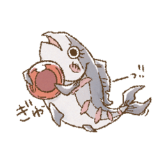 [LINEスタンプ] 鮭好きのシャケ美さん