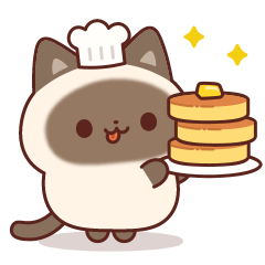 [LINEスタンプ] 毎日使えるシャム猫スタンプ 挨拶多め♪