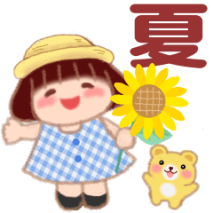 [LINEスタンプ] 毎日使える「でぶりん」夏2