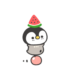 [LINEスタンプ] 【動く】豆ペンの夏☆文字無し
