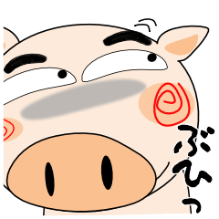 [LINEスタンプ] ブタさん★武士魂 よきにはからえ