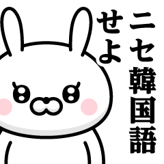 [LINEスタンプ] ドSうさぎちゃん♥ニセ韓国語スタンプ
