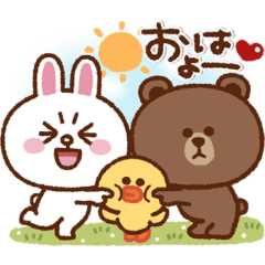 [LINEスタンプ] サクッと長～く使える❤BROWN ＆ FRIENDS