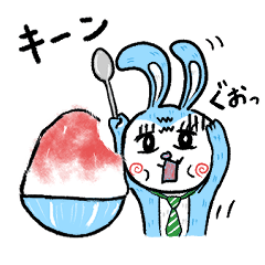 [LINEスタンプ] 「夏のせいの巻」うさぎのビビビ