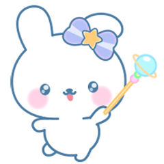 [LINEスタンプ] うごく♪魔法の夢うさちゃんスタンプ