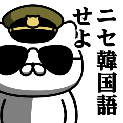 [LINEスタンプ] 軍人にゃんこ♥ニセ韓国語スタンプ