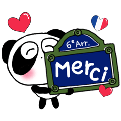 [LINEスタンプ] フランス大好き♪ぱんだのぴ〜ちゃん♪3