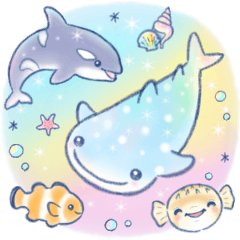 [LINEスタンプ] ほんわか水族館 2