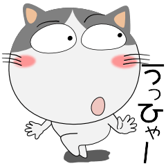 [LINEスタンプ] ハチワレ猫★動物パペット大集合 再び