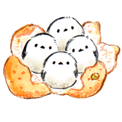 [LINEスタンプ] エナガさんとシマエナガさん3