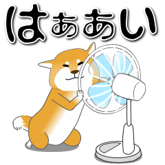 [LINEスタンプ] 激しく尻尾をふるイヌⅡ-2【柴犬】