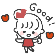 [LINEスタンプ] おだんごGIRL◎あいさつスタンプ #2の画像（メイン）