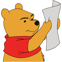 [LINEスタンプ] くまのプーさん クスッと笑えるスタンプの画像（メイン）