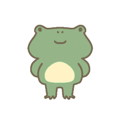 [LINEスタンプ] 変わるカエル