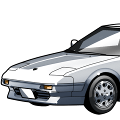 [LINEスタンプ] 車(スポーツカー64)クルマバイクシリーズ