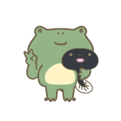 [LINEスタンプ] 変わるカエル②